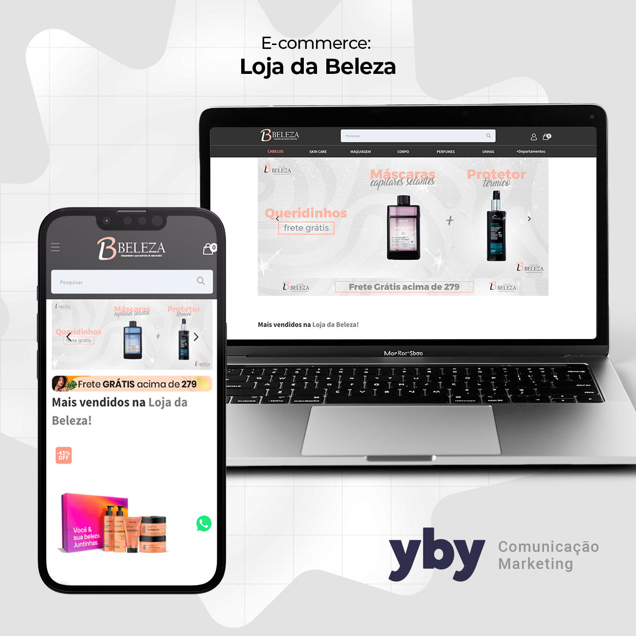 Loja virtual Loja da BLZ em notebook e celular